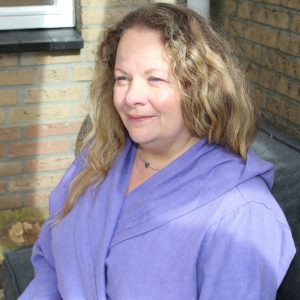 Badjas met capuchon: Paars