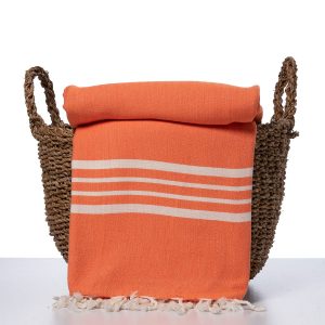 hamamdoekengeluk-hamamdoek-groot-sprei-picknickkleed-hollands-oranje-lalay