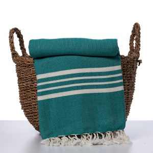 hamamdoekengeluk-hamamdoek-groot-sprei-picknickkleed-smaragd-groen-lalaly