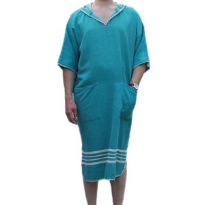 hamamdoekengeluk-surfponcho-smaragd-groen