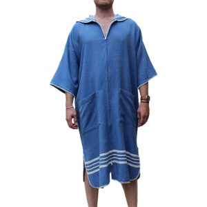 hamamdoekengeluk-poncho-met-rits-royalblue