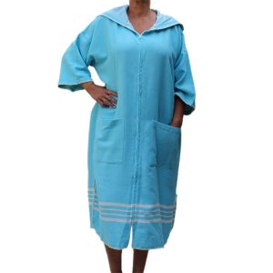 hamamdoekengeluk-poncho-met-rits-turqoise