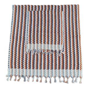 Oranje / bruin retro